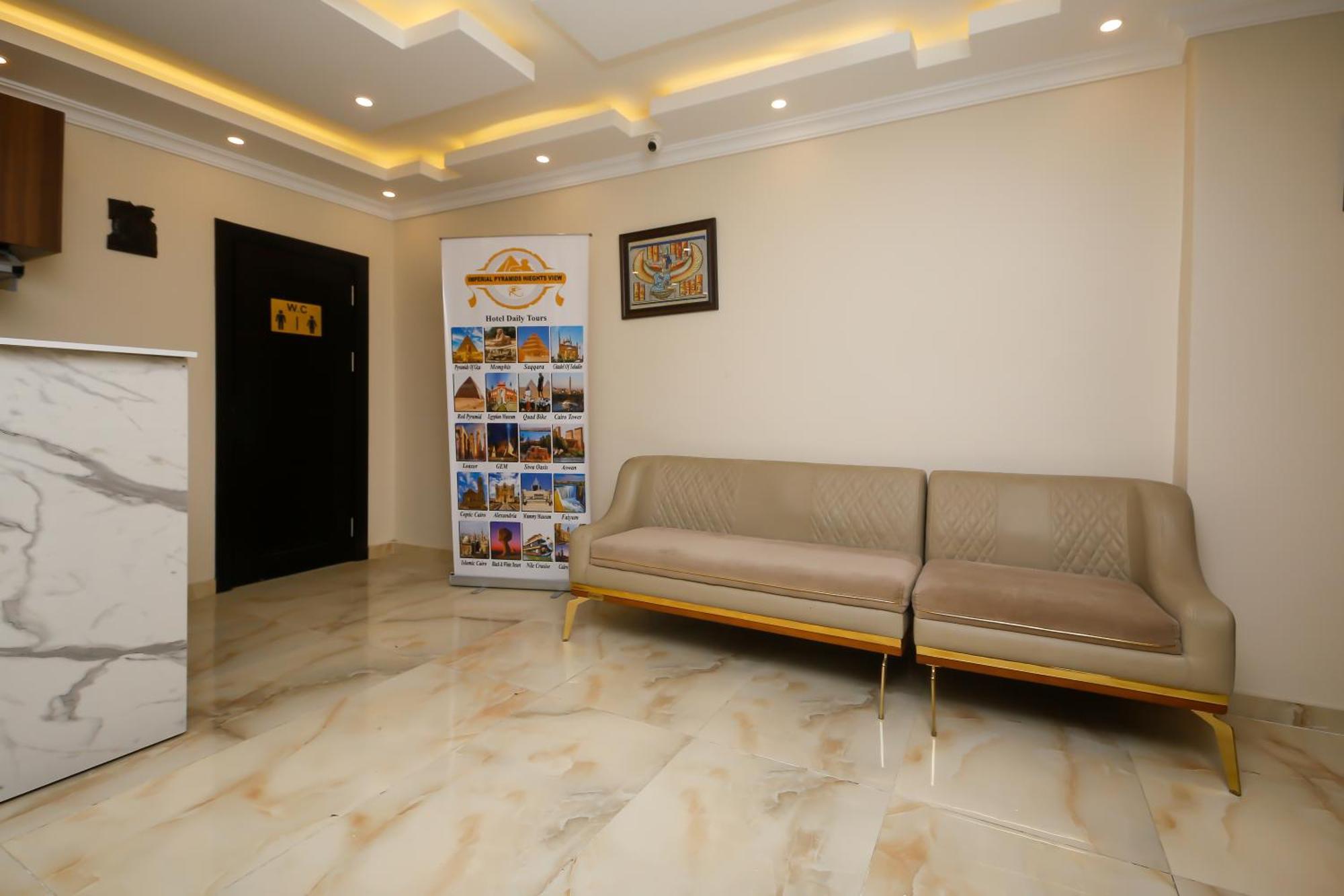 Imperial Pyramids Heights View Bed and Breakfast Nazlet el-Sîsi Εξωτερικό φωτογραφία