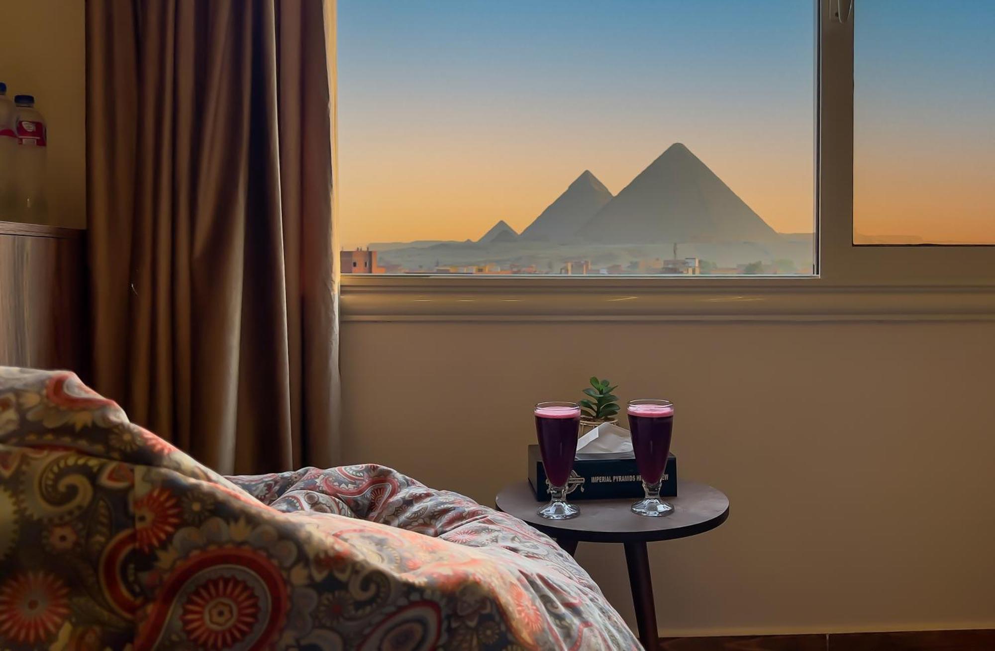 Imperial Pyramids Heights View Bed and Breakfast Nazlet el-Sîsi Εξωτερικό φωτογραφία